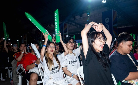 Tiến Linh cùng nghệ sĩ khuấy động trước chung kết Euro 2024- Ảnh 3. Người hâm mộ cháy hết mình với ngày hội chung kết Euro 2024 - Ảnh: BTC