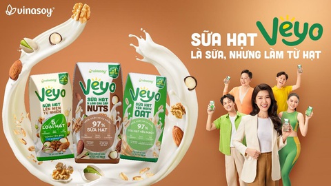 Vinasoy ra mắt sữa hạt Veyo- Ảnh 1. Vinasoy ra mắt sữa hạt Veyo- Ảnh 1.