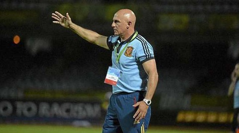 HLV Luis de la Fuente: Mối duyên kỳ lạ với bóng đá Tây Ban Nha- Ảnh 2. HLV Luis de la Fuente khi còn dẫn dắt tuyển U19 Tây Ban Nha - Ảnh: MARCA