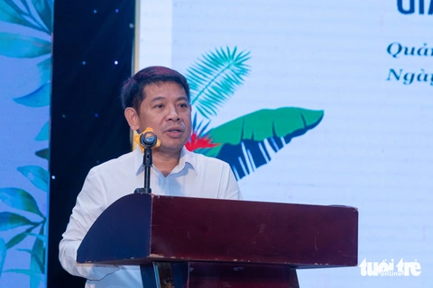 Giải cứu sao la khỏi tuyệt chủng, phát hiện nhiều loài quý hiếm khác- Ảnh 2. Ông Văn Ngọc Thịnh - giám đốc WWF - Việt Nam - cho hay đáng buồn khi chưa tìm thấy dấu hiệu của sao la, nhưng vẫn cần tiếp tục nghiên cứu - Ảnh: HOÀNG TÁO