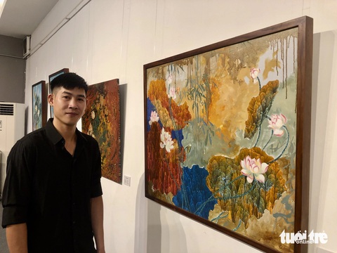 Họa sĩ Hiếu Nghĩa - Ảnh: HOÀI PHƯƠNG Họa sĩ Hiếu Nghĩa - Ảnh: HOÀI PHƯƠNG