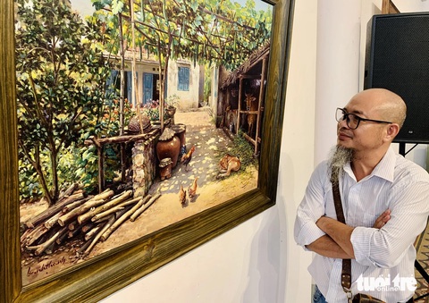 Họa sĩ Lê Anh Thanh - Ảnh: HOÀI PHƯƠNG Họa sĩ Lê Anh Thanh - Ảnh: HOÀI PHƯƠNG