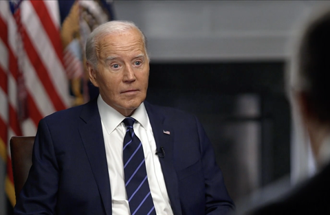 Ảnh chụp màn hình cuộc phỏng vấn của ông Biden với đài NBC News ngày 15-7 Ảnh chụp màn hình cuộc phỏng vấn của ông Biden với Đài NBC News ngày 15-7