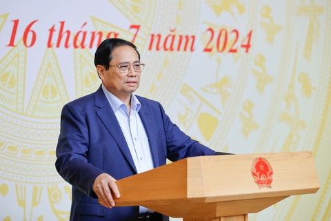 Thủ tướng phê bình 28 địa phương, nhiều bộ, ngành giải ngân đầu tư công thấp- Ảnh 1. Thủ tướng Phạm Minh Chính - Ảnh: VGP