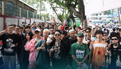 Buổi casting đầu tiên của Rap Việt mùa 3 có 1.500 người tham gia, đến hôm thứ hai lên đến 5000 người - Ảnh: Ban tổ chức Buổi casting đầu tiên của Rap Việt mùa 3 có 1.500 người tham gia - Ảnh: Ban tổ chức