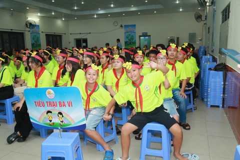 Khai mạc trại hè thiếu nhi Tổng công ty Điện lực miền Nam năm 2024- Ảnh 4. Các em được tham gia các hoạt động tập thể tại Trại hè