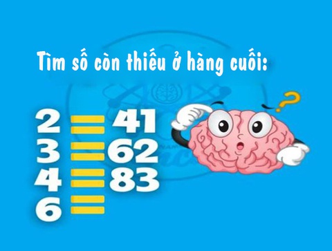 Thử thách IQ: Giải bài toán hóc búa trong 10 giây- Ảnh 1. Thử thách IQ: Giải bài toán hóc búa trong 10 giây- Ảnh 1.