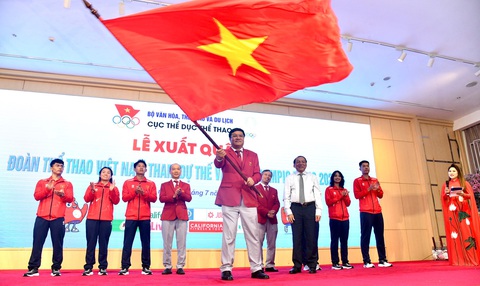 Đoàn thể thao Việt Nam tham dự OIympic 2024 với 16 vận động viên tranh tài tại 11 môn thể thao - Ảnh: QUÝ LƯỢNG VĐV Việt Nam được thưởng gần 26 tỉ đồng nếu giành huy chương vàng Olympic Paris- Ảnh 1.