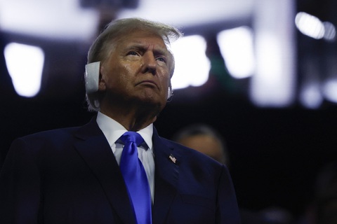 Ông Donald Trump dự Đại hội Đảng Cộng hòa phiên ngày 16-7 - Ảnh: REUTERS Ông Donald Trump dự Đại hội Đảng Cộng hòa phiên ngày 16-7 - Ảnh: REUTERS