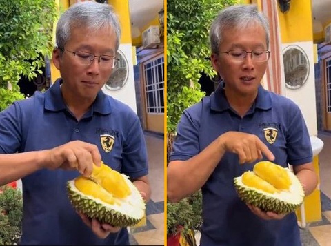 Xuất hiện loại sầu riêng mới toanh lên đến 5 triệu đồng/kg- Ảnh 1. Sầu riêng Tupai King có giá cao hơn hẳn Musang King, vốn rất nổi tiếng của Malaysia.