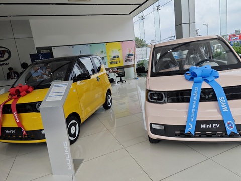 Thái Lan điều tra BYD giảm giá xe điện 'không thấy đáy', sắp công bố giá bán ở Việt Nam- Ảnh 2. Dòng xe điện mini của Trung Quốc được doanh nghiệp Việt lắp ráp, kinh doanh nhưng doanh số bán hàng ì ạch - Ảnh: C.TRUNG