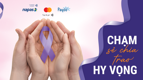 Hàng ngàn phụ nữ yếu thế sẽ được tầm soát ung thư miễn phí- Ảnh 1. Chương trình Chạm chia sẻ - Trao yêu thương do Napas, Mastercard và Trung gian Thanh toán Payoo triển khai nhằm gây quỹ để tầm soát ung thư cho phụ nữ nghèo - Ảnh: Napas