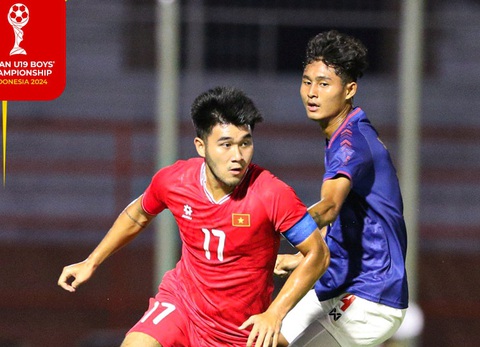 Quang Dũng lập siêu phẩm, U19 Việt Nam cầm hòa Myanmar- Ảnh 1. U19 Việt Nam cầm hòa Myanmar trong trận ra quân - Ảnh: VFF