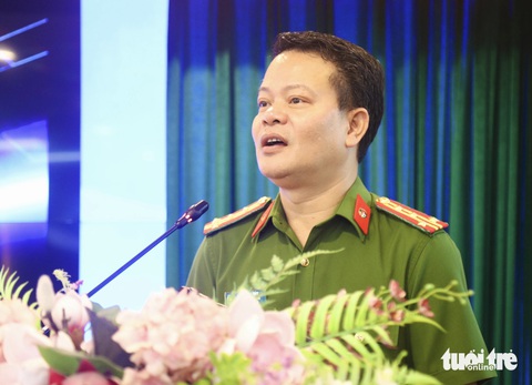 Bộ Công an phát động cuộc thi Dữ liệu với cuộc sống- Ảnh 1. Đại tá Vũ Văn Tấn, phó cục trưởng C06 - Ảnh: DANH TRỌNG