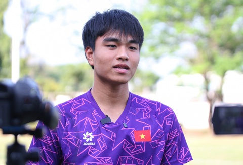 U19 Việt Nam phải thắng Úc để tự quyết suất bán kết- Ảnh 1. Tiền vệ Công Phương quyết tâm trước trận gặp Úc - Ảnh: VFF