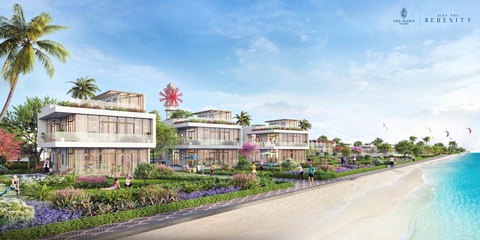 Hành trình khai mở biệt thự liền biển Serenity- Ảnh 2. Một góc phối cảnh biệt thự liền biển Serenity thuộc tổ hợp The Maris Vũng Tàu - Ảnh: TDG Group
