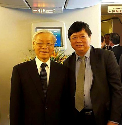 Tổng Bí thư Nguyễn Phú Trọng (trái) và ông Nguyễn Thế Kỷ trong chuyến thăm Hoa Kỳ năm 2015 - Ảnh: NVCC Tổng bí thư Nguyễn Phú Trọng (trái) và ông Nguyễn Thế Kỷ trong chuyến thăm Mỹ năm 2015 - Ảnh: NVCC