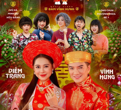 Con trai có vai trò đặc biệt trong sự kiện Đàm Vĩnh Hưng 'đi lấy vợ'- Ảnh 1. Đàm Vĩnh Hưng tung poster đám cưới vui nhộn cho MV Trời ơi mình đã có vợ rồi