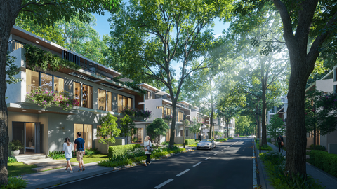 Swan & Maclaren thổi luồng sinh khí cho không gian sống tại Blue Zones đầu tiên của Việt Nam- Ảnh 2. Mỗi căn biệt thự hòa mình giữa những hàng cây xanh
