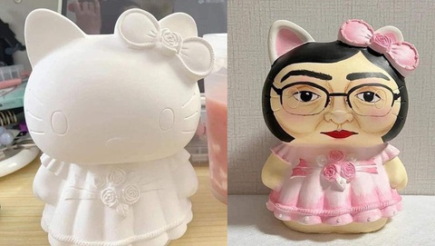 Ảnh vui 2-7: Có năng khiếu vẽ nhưng lại bị bắt 'diễn hài'- Ảnh 1. Hello Kitty cũng phải chào thua.