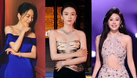 Các mẫu thiết kế của Lê Thanh Hòa được nhiều ngôi sao Hoa ngữ lựa chọn - Ảnh: NTK cung cấp Các mẫu thiết kế của Lê Thanh Hòa được nhiều ngôi sao Hoa ngữ lựa chọn - Ảnh: NTK cung cấp
