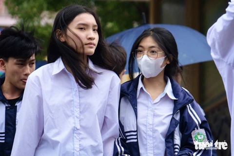 Trường đại học Kinh tế quốc dân công bố điểm chuẩn xét tuyển kết hợp cao nhất 28,88- Ảnh 1. Thí sinh tham dự kỳ thi tốt nghiệp THPT năm 2024 - Ảnh: NGUYÊN BẢO