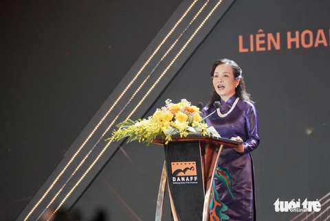 DANAFF II khai mạc: 'Cu li không bao giờ khóc' thật sự đã về quê hương- Ảnh 2. TS Ngô Phương Lan phát biểu khai mạc
