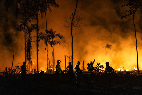 Một đám cháy rừng gần Careiro, Brazil - Ảnh: EPA Một đám cháy rừng gần Careiro, Brazil - Ảnh: EPA