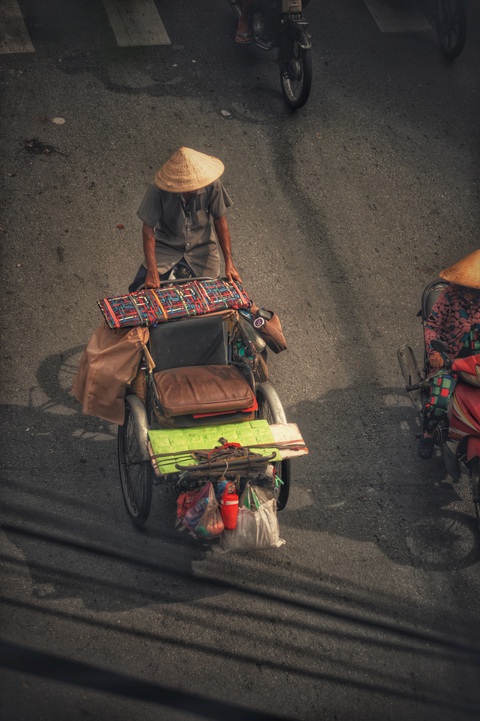 Một trong những chiếc xích lô đầy hoài niệm của người dân thành phố - Ảnh: TRẦN QUỐC SỰ Một trong những chiếc xích lô đầy hoài niệm của người dân thành phố - Ảnh: TRẦN QUỐC SỰ