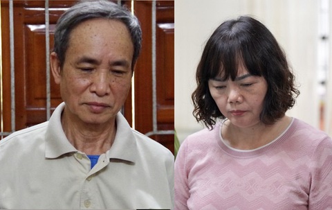 Bắt phó giám đốc Sở Tài chính và hai cán bộ Sở Giáo dục và Đào tạo Hà Giang- Ảnh 2. Bị can Phạm Văn Khuông và Nguyễn Thị Kim Tuyến - Ảnh: Công an cung cấp