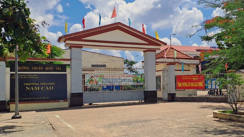 Trường chuẩn quốc gia ở Đồng Nai sai phạm thu chi hàng trăm triệu đồng- Ảnh 1. Trường tiểu học Nam Cao - nơi xảy ra sai phạm thu chi lên đến hàng trăm triệu đồng - Ảnh: MI LAN