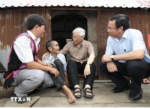 Cộng đồng mạng trích dẫn những câu nói nổi tiếng của Tổng bí thư Nguyễn Phú Trọng- Ảnh 6. Không ít những hình ảnh được đăng tải bày tỏ niềm tiếc thương, kính trọng với Tổng bí thư Nguyễn Phú Trọng - Ảnh chụp từ Facebook