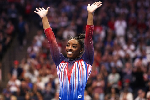 Djokovic và những ngôi sao đáng chú ý nhất tại Olympic 2024- Ảnh 2. Simone Biles được kỳ vọng trở lại mạnh mẽ tại Olympic 2024 - Ảnh: REUTERS