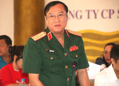 PGS TS Nguyễn Đức Hải - nguyên viện trưởng Viện chiến lược Quốc Phòng (Bộ Quốc Phòng) - trình bày tham luận tại hội thảo Giáo dục đại học vì sự phát triển châu Á - Ảnh: NGUYỄN HOÀNG PGS.TS Nguyễn Đức Hải - nguyên viện trưởng Viện Chiến lược quốc phòng (Bộ Quốc phòng) - trình bày tham luận tại hội thảo
