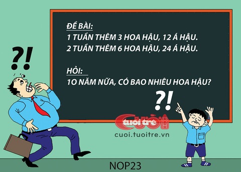 Đau đầu với bài toán hoa hậu- Ảnh 1. Đau đầu với bài toán hoa hậu - Tranh: NOP