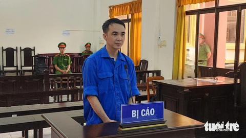 Lãnh 20 năm tù vì 3 lần chở ma túy thuê- Ảnh 1. Bị cáo Lê An Lâm - Ảnh: VĂN VŨ