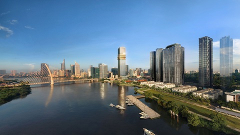 Marina Central Tower chính thức cho thuê văn phòng và mặt bằng- Ảnh 1. Tòa nhà thương mại Marina Central Tower thuộc khu phức hợp Grand Marina, Saigon - Ảnh: MH