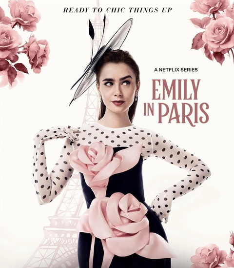 Lily Collins diện trang phục của Đỗ Mạnh Cường xuất hiện trên poster phim Emily in Paris - Ảnh: BTC Lily Collins diện trang phục của Đỗ Mạnh Cường xuất hiện trên poster phim Emily in Paris - Ảnh: Facebook Do Manh Cuong