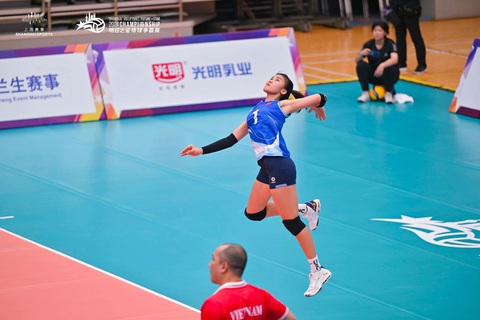 Bóng chuyền nữ Việt Nam thua Trẻ Thượng Hải tại Giải Future Star- Ảnh 1. Tuyển bóng chuyền nữ Việt Nam đã không thể vượt qua đội Trẻ Thượng Hải - Ảnh: SHANGHAI SPORTS