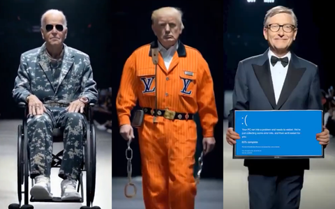 Từ trái qua: Tổng thống Mỹ Joe Biden, cựu Tổng thống Donald Trump và Bill Gates - Cựu CEO của Microsoft - Ảnh: X Từ trái qua: Tổng thống Mỹ Joe Biden, ông Trump và Bill Gates - Ảnh: X