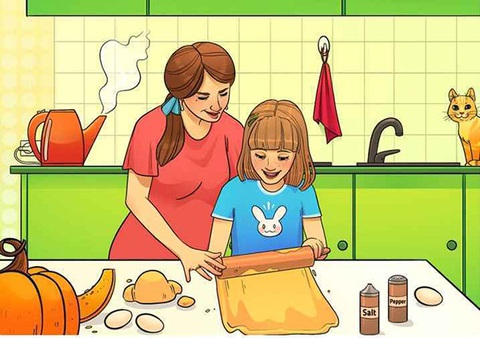 Tìm lỗi sai trong bức tranh nhà bếp trong 6 giây- Ảnh 1. Tìm lỗi sai trong bức tranh nhà bếp trong 6 giây- Ảnh 1.