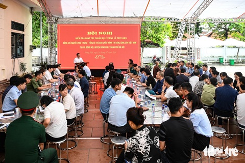 Thôn Lại Đà trước ngày Quốc tang Tổng bí thư Nguyễn Phú Trọng- Ảnh 13. Lãnh đạo huyện Đông Anh sáng nay cũng đã có buổi họp, kiểm tra công tác chuẩn bị trên địa bàn