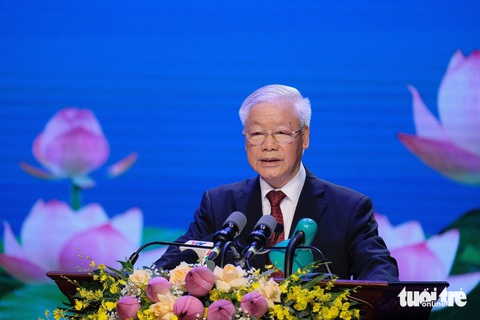 Ông Nguyễn Thế Kỷ cho rằng Tổng Bí thư Nguyễn Phú Trọng là người học trò vô cùng xuất sắc và gương mẫu của Chủ tịch Hồ Chí Minh - Ảnh: NVCC Tổng bí thư Nguyễn Phú Trọng - Ảnh: NAM TRẦN