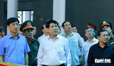 Chủ tịch nước, Thường trực Ban Bí thư kiểm tra việc chuẩn bị lễ tang Tổng bí thư Nguyễn Phú Trọng- Ảnh 5. Chủ tịch nước, Thường trực Ban Bí thư kiểm tra việc chuẩn bị lễ tang Tổng bí thư Nguyễn Phú Trọng- Ảnh 5.