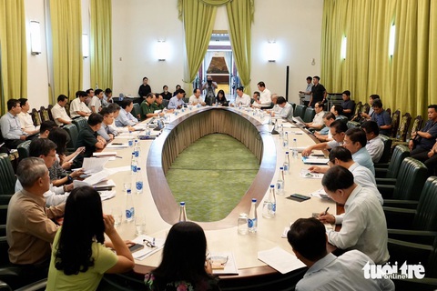 Chủ tịch Phan Văn Mãi kiểm tra công tác chuẩn bị lễ tang Tổng bí thư Nguyễn Phú Trọng- Ảnh 4. Công tác chuẩn bị lễ tang đến nay đã cơ bản hoàn thành - Ảnh: HỮU HẠNH