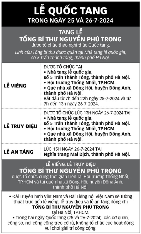 Lễ Quốc tang Tổng Bí thư Nguyễn Phú Trọng- Ảnh 4. Lễ Quốc tang Tổng Bí thư Nguyễn Phú Trọng- Ảnh 4.