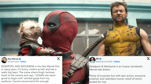 Hầu hết các đánh giá về Deadpool & Wolverine từ khán giả là tích cực, tuy nhiên cũng có nhiều khán giả than phiền về các câu đùa trong phim - Ảnh: Marve/X Deadpool & Wolverine: 'Lá thư tình' cho những người yêu cũ mà Marvel từng có- Ảnh 3.