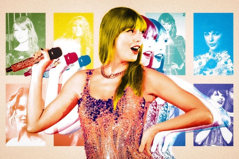 Taylor Swift là nạn nhân của công nghệ AI bắt chước giọng hát - Ảnh: The Ringer Sự bùng nổ của các nhạc sĩ AI và những bản cover giả giọng- Ảnh 1.