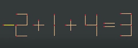 Thử tài IQ: Di chuyển một que diêm để 2+1+4=9 thành phép tính đúng- Ảnh 2.
