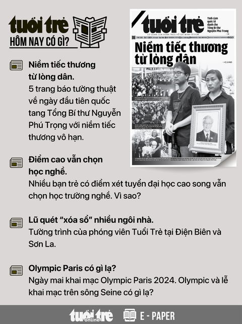 Tin tức chính trên Tuổi Trẻ nhật báo hôm nay 26-7. Để đọc Tuổi Trẻ báo in phiên bản E-paper, mời bạn đăng ký Tuổi Trẻ Sao TẠI ĐÂY Tin tức sáng 26-7: Quốc Cường Gia Lai sắp phải giải trình vì cổ phiếu miệt mài 'nằm sàn'- Ảnh 7.